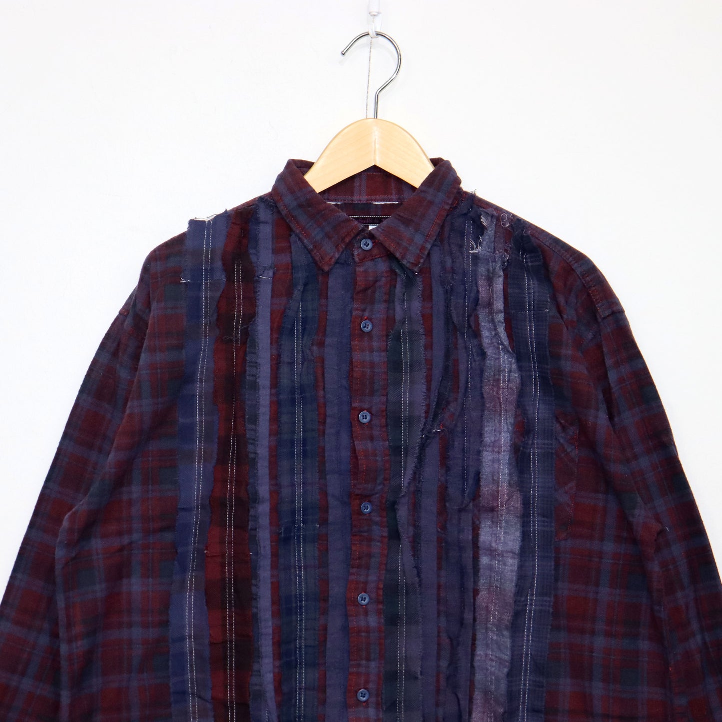 rb NDLS : Flannel Shiirt - Ribbon SH / Over Dye 【Purple】#16