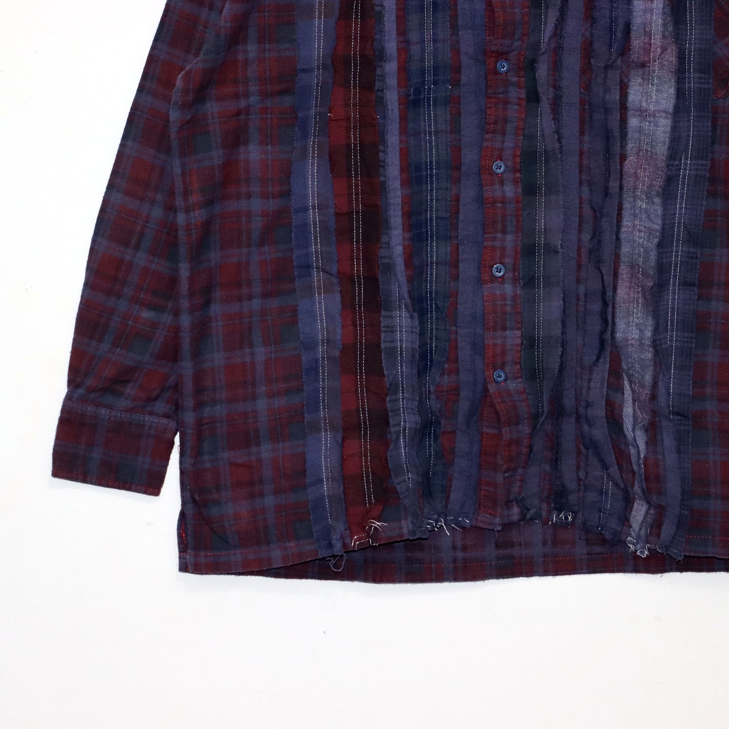 rb NDLS : Flannel Shiirt - Ribbon SH / Over Dye 【Purple】#16