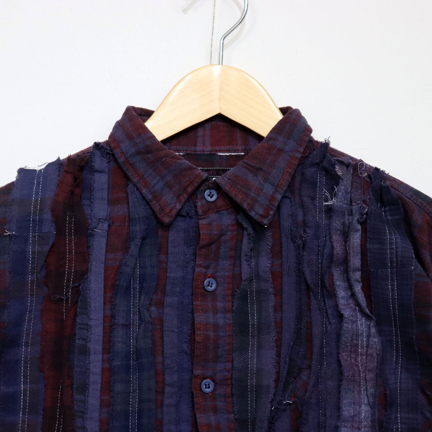 rb NDLS : Flannel Shiirt - Ribbon SH / Over Dye 【Purple】#16