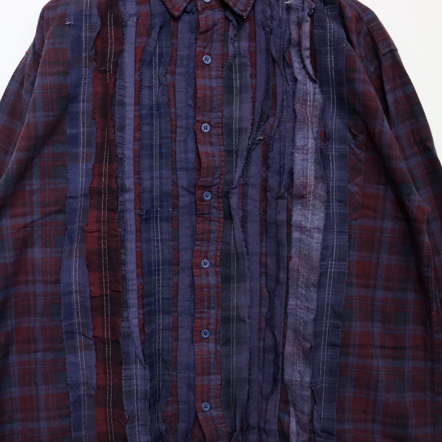 rb NDLS : Flannel Shiirt - Ribbon SH / Over Dye 【Purple】#16