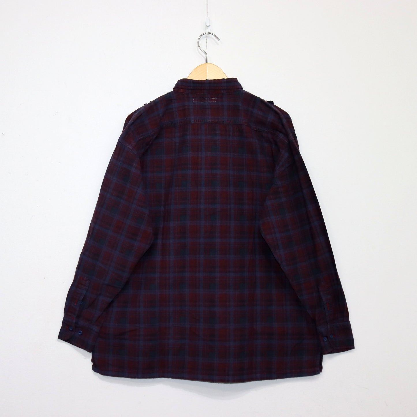 rb NDLS : Flannel Shiirt - Ribbon SH / Over Dye 【Purple】#16