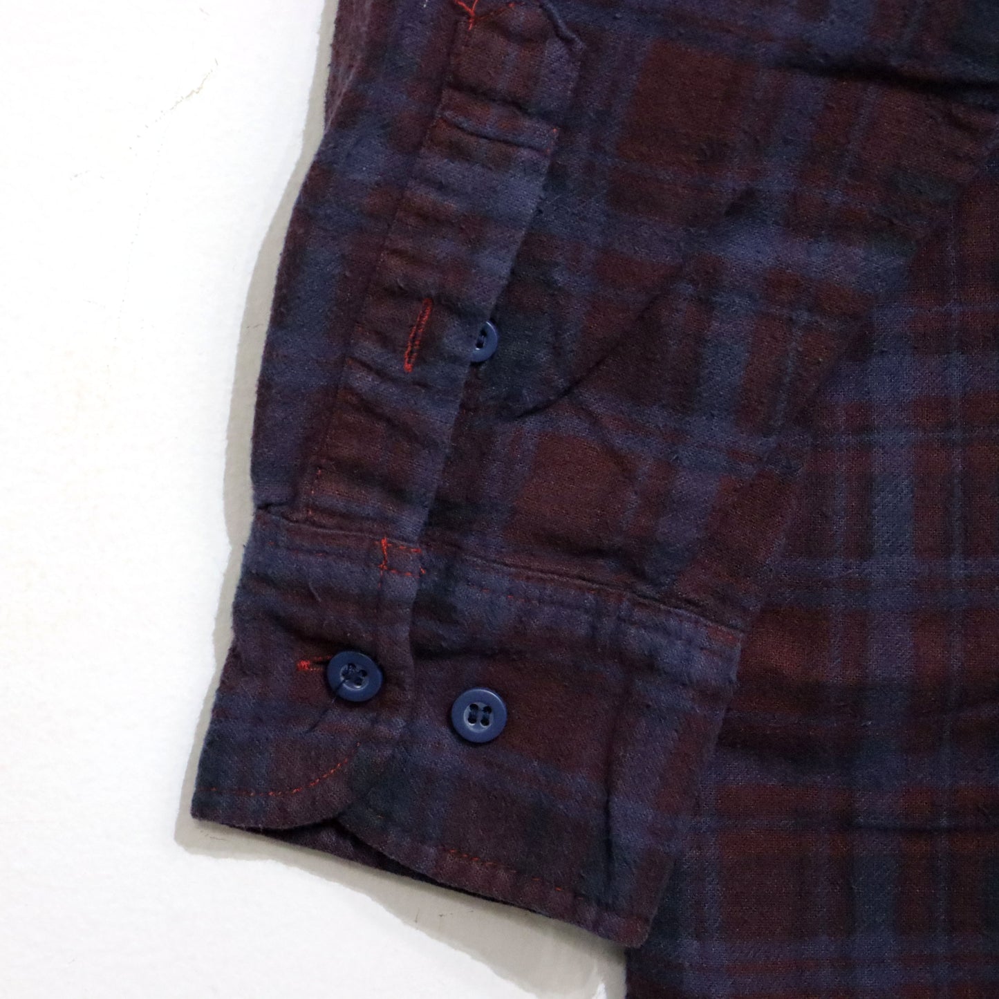 rb NDLS : Flannel Shiirt - Ribbon SH / Over Dye 【Purple】#16