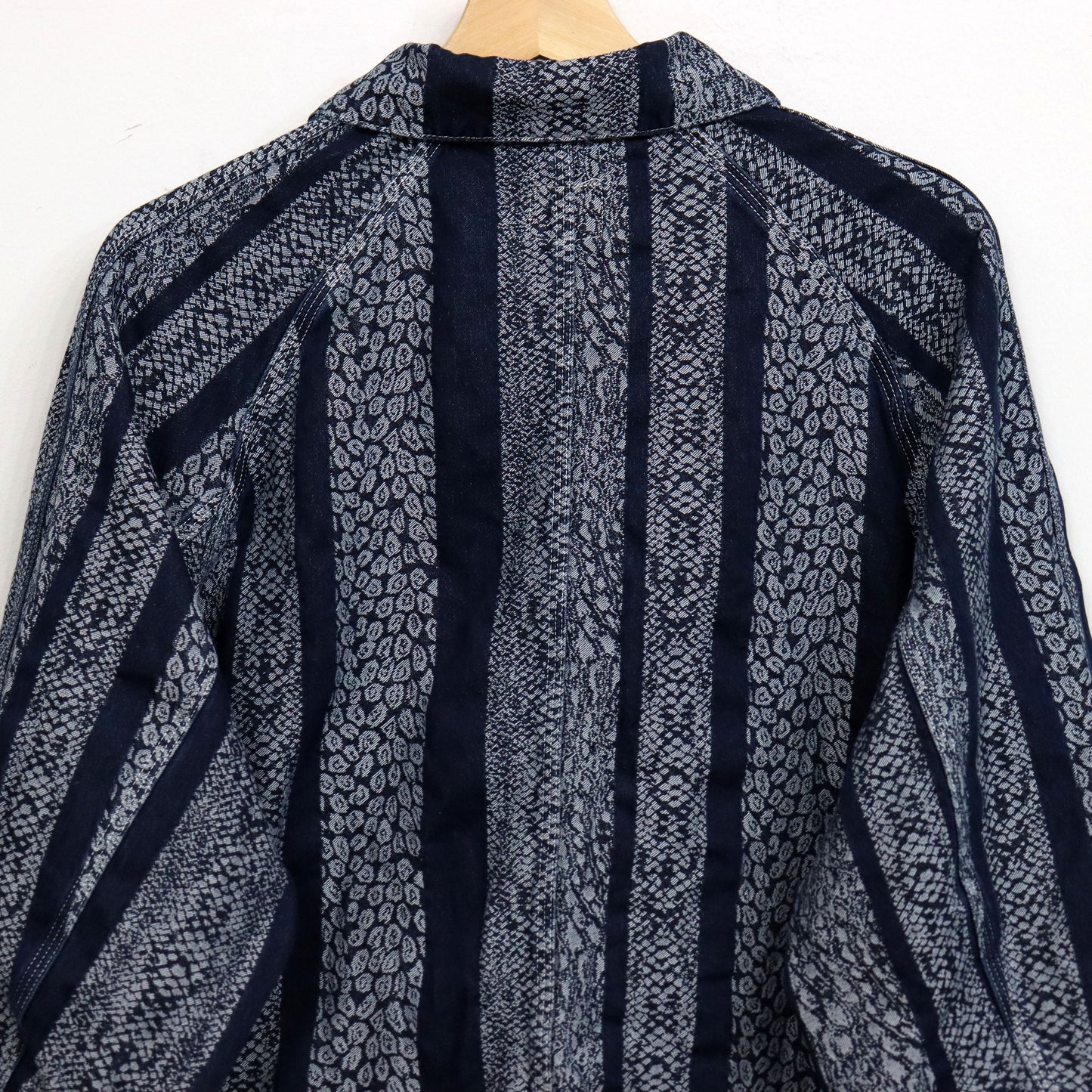 Needles : Short Coverall-10oz Denim / Python Jacquard