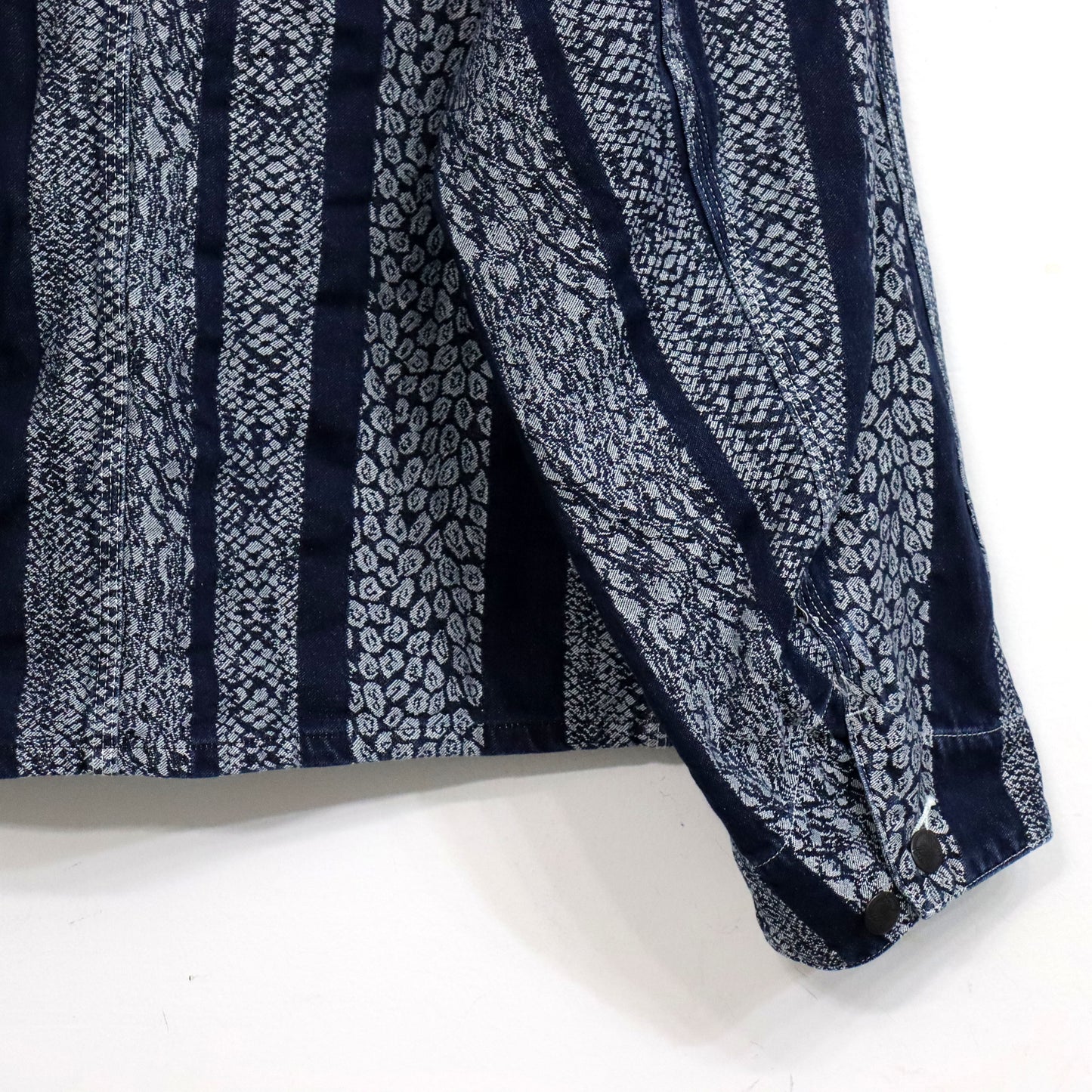 Needles : Short Coverall-10oz Denim / Python Jacquard
