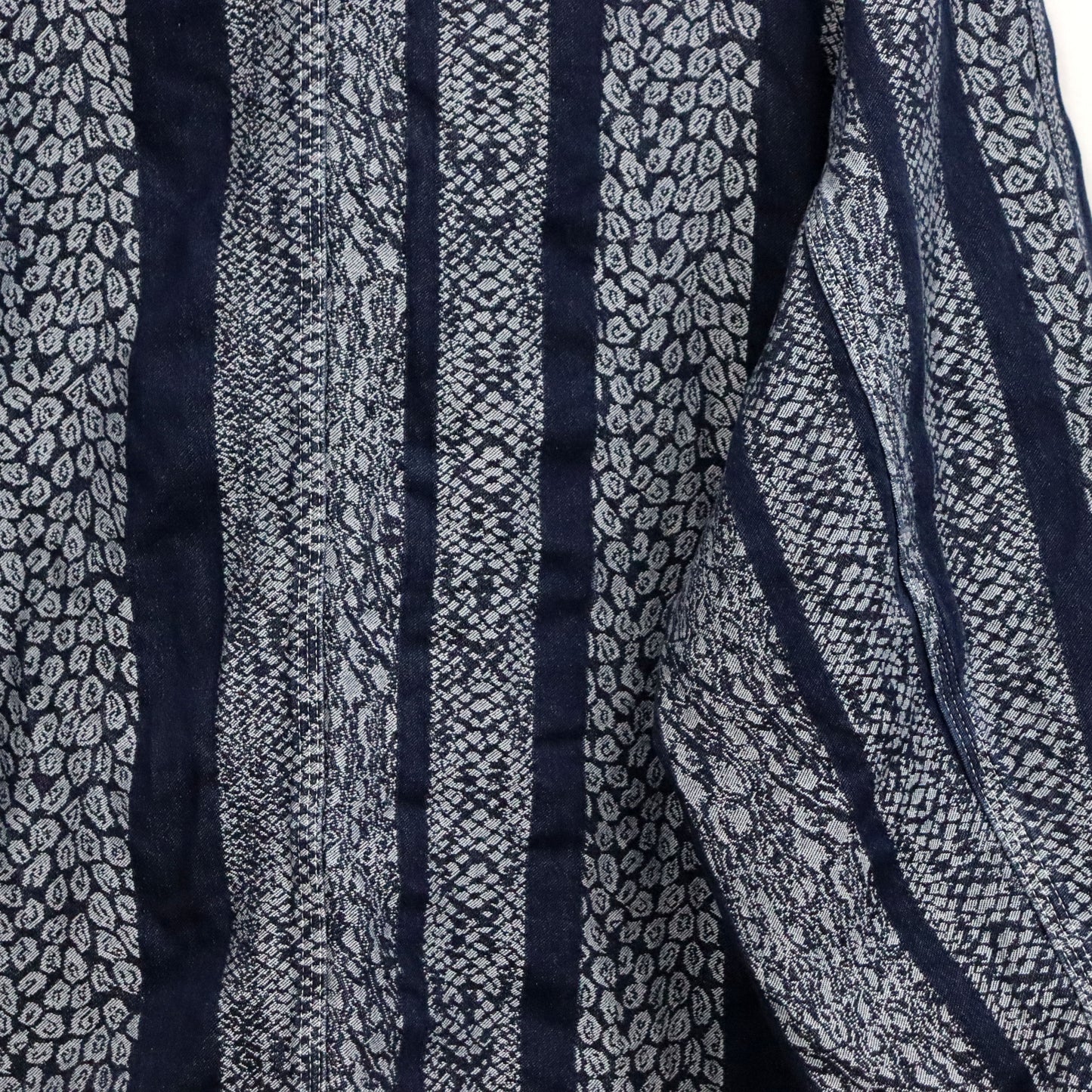 Needles : Short Coverall-10oz Denim / Python Jacquard
