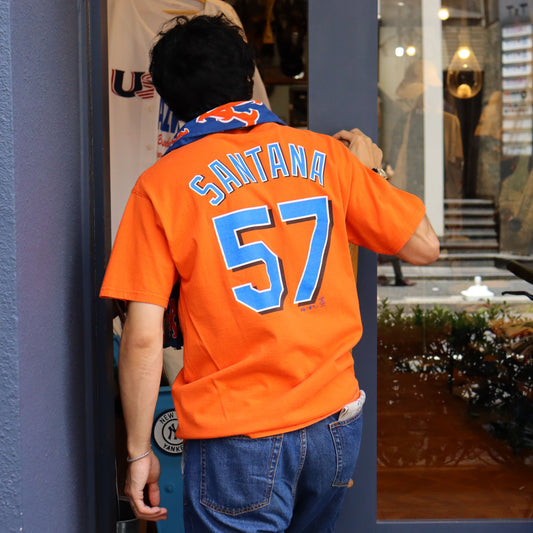 used : (Majestic) NY Mets S/S Tee - #57 SANTANA
