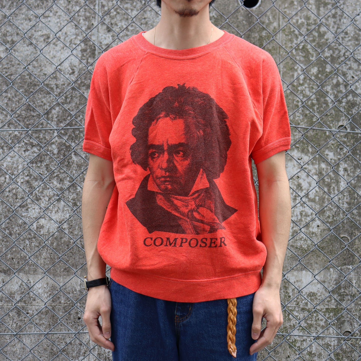 COPY CAT : "Composer" S/S Sweat - Red