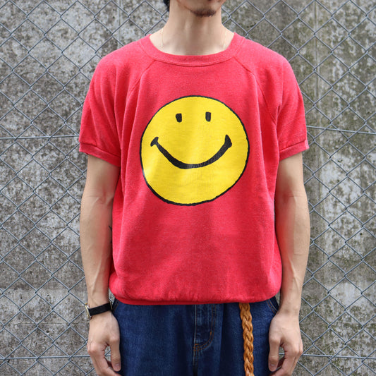 COPY CAT : "SMILE" S/S Sweat - Turquoise×Lt.Blue