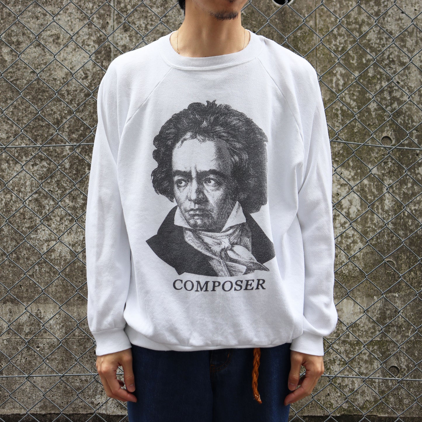 COPYCAT : "Composer" L/S Sweat - White
