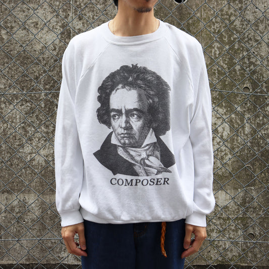 COPYCAT : "Composer" L/S Sweat - White