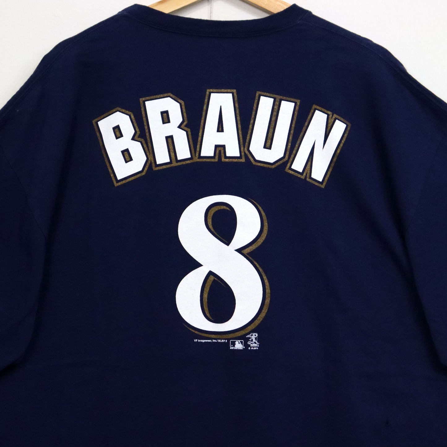 used : MIL Brewers Logo S/S Tee - #8 BRAUN