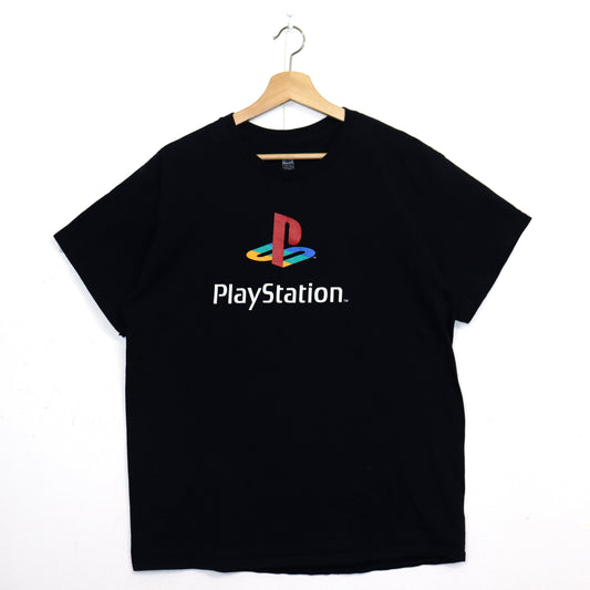 used : (used) Play Station Logo S/S Tee