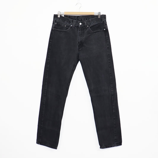 used : (Levi's) 505 Black Denim Jeans / W34L36
