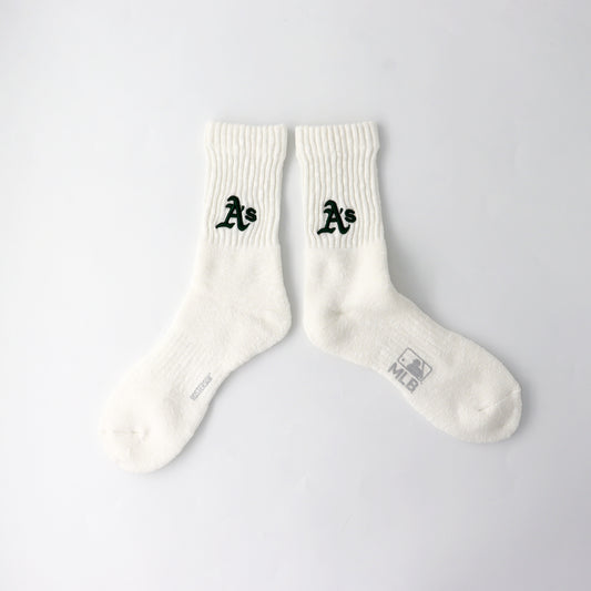 MLB×ROSTER SOX: MLB-128 B3D MLB SOCKS - OAK