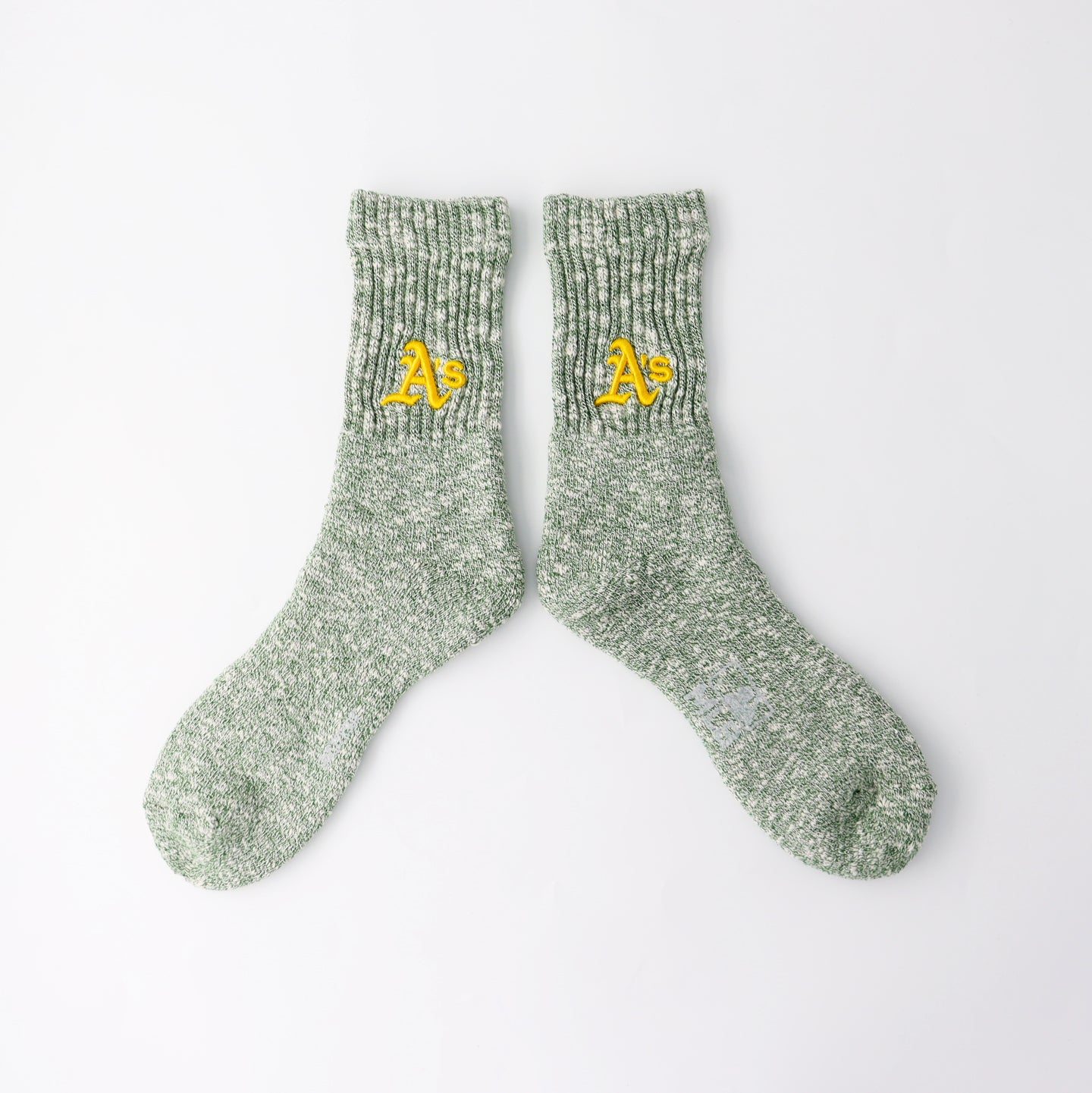 MLB×ROSTER SOX: MLB-128 B3D MLB SOCKS - OAK