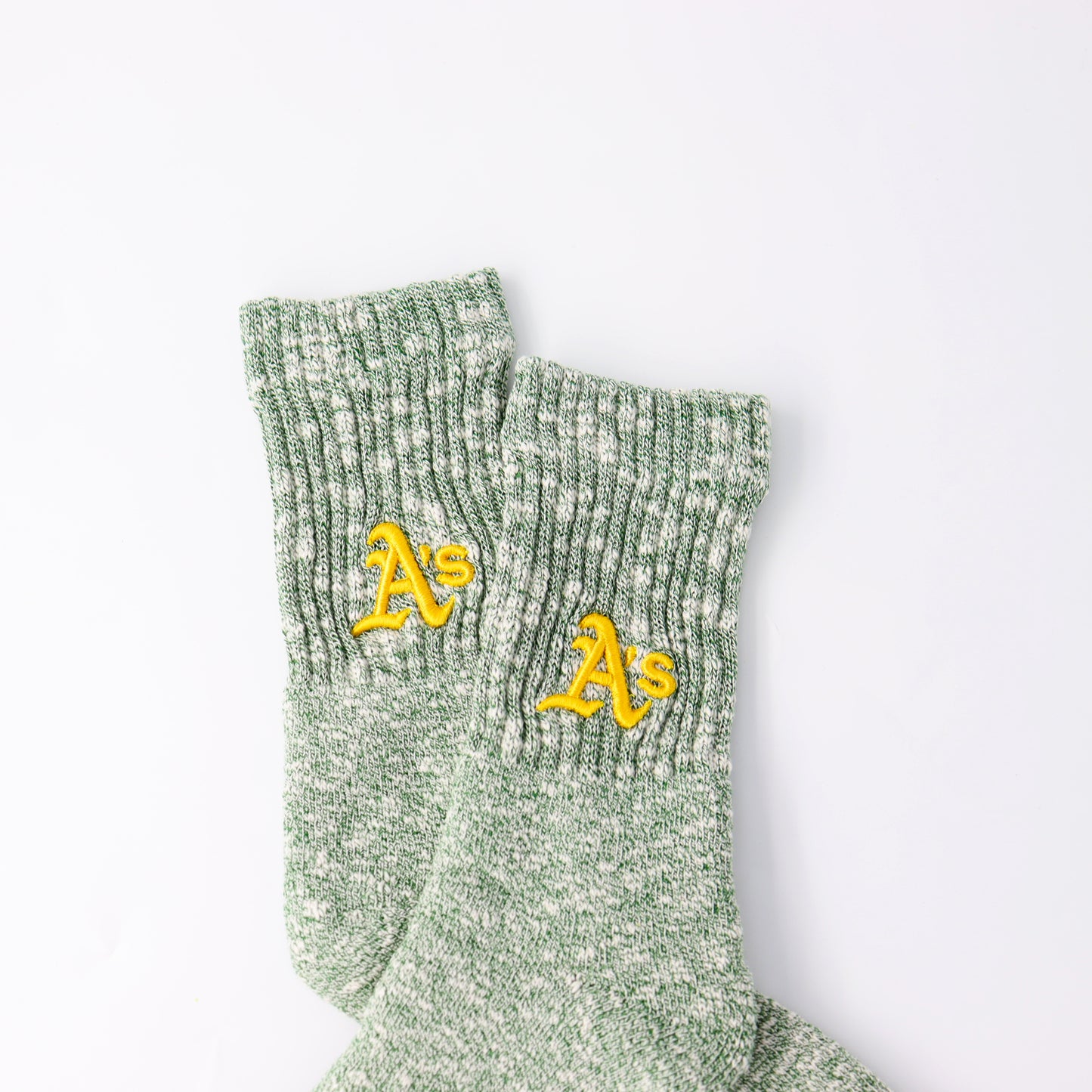 MLB×ROSTER SOX: MLB-128 B3D MLB SOCKS - OAK