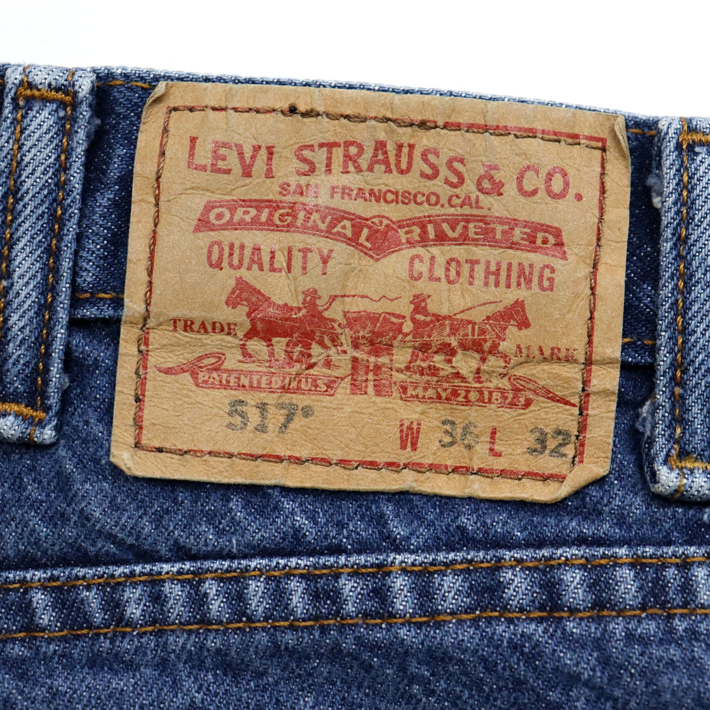 used : (Levi's) 517 Boot Cut Denim Jeans / W36L32