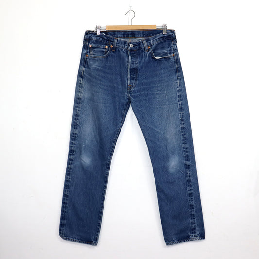 used : (Levi's) 501 Blue Denim Jeans / W35L34