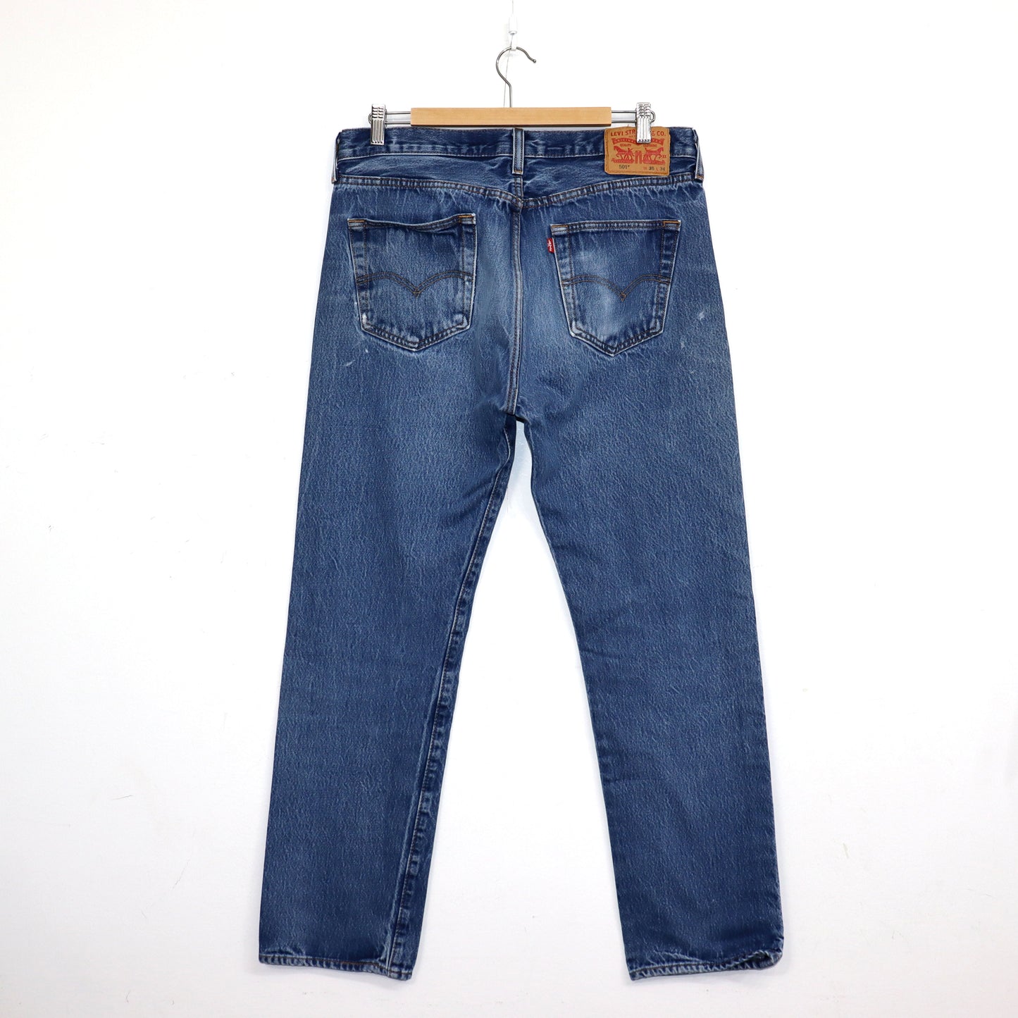 used : (Levi's) 501 Blue Denim Jeans / W35L34