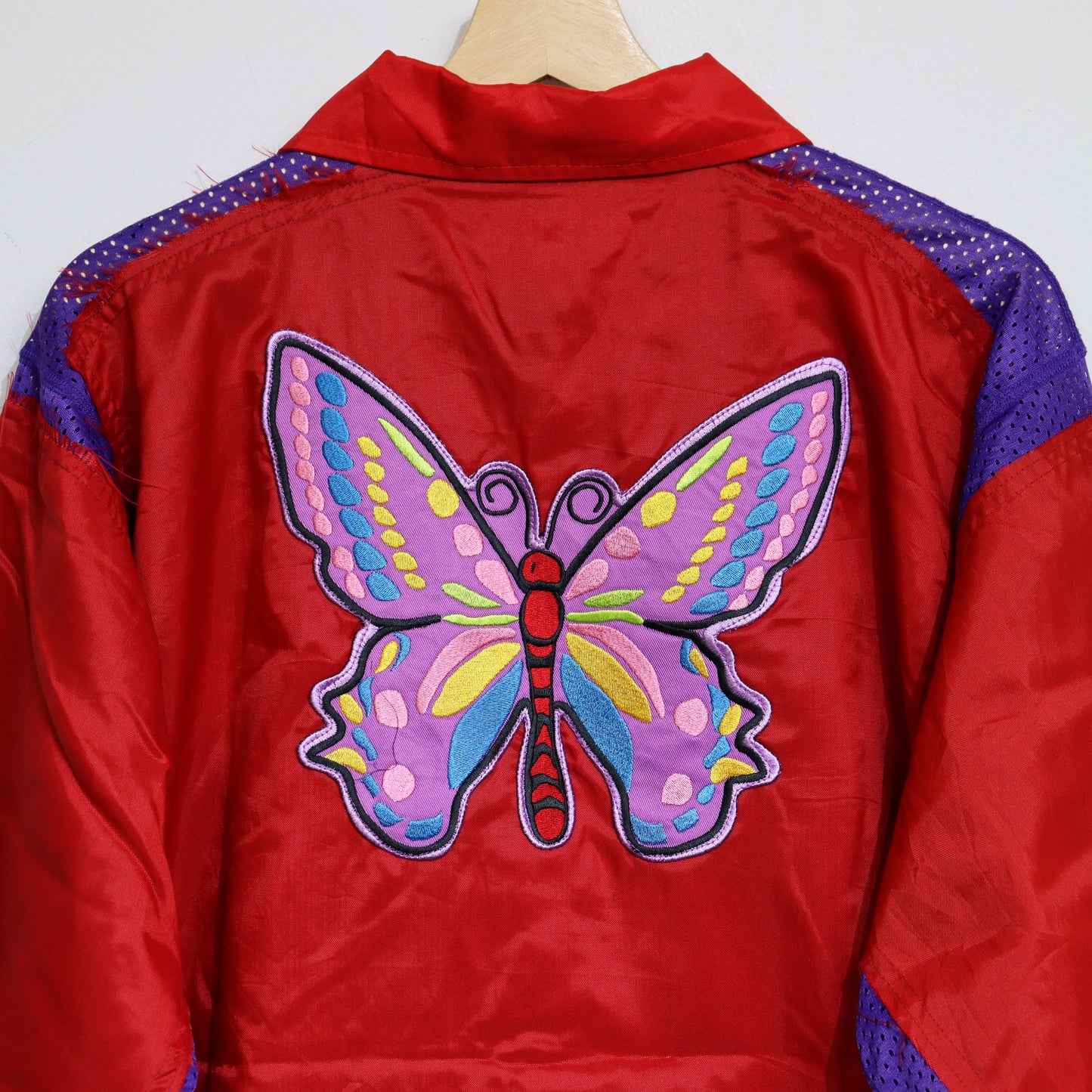 Rebuild by Needles:Coach Jacket → Covered Jacket(Red×Purple)