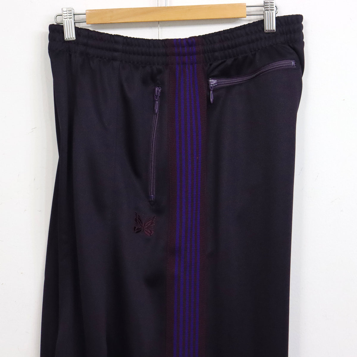 Needles : H.D. Track Pant - Poly Smooth 【PURPLE×BURGANDY】