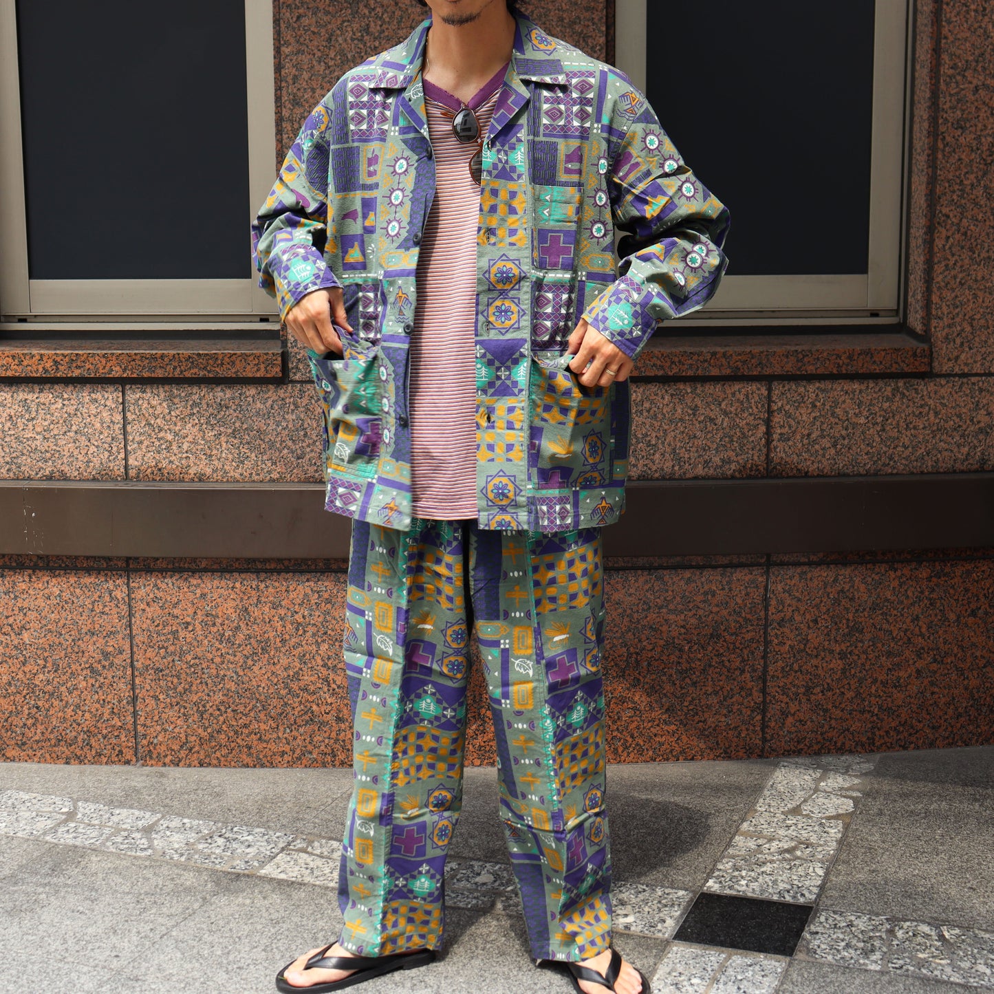 South2 West8 : Army String Pant - Flannel Cloth / Print