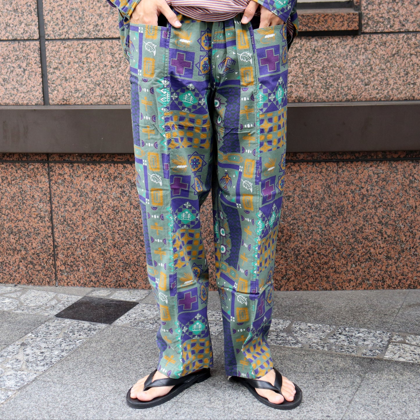 South2 West8 : Army String Pant - Flannel Cloth / Print
