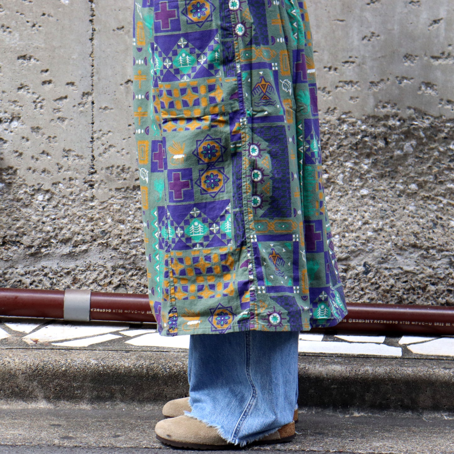 South2 West8 : Army String Skirt - Flannel / Print