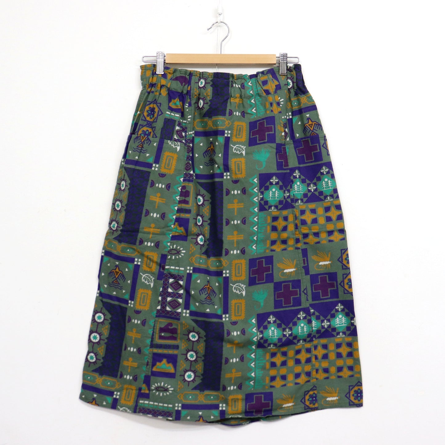 South2 West8 : Army String Skirt - Flannel / Print