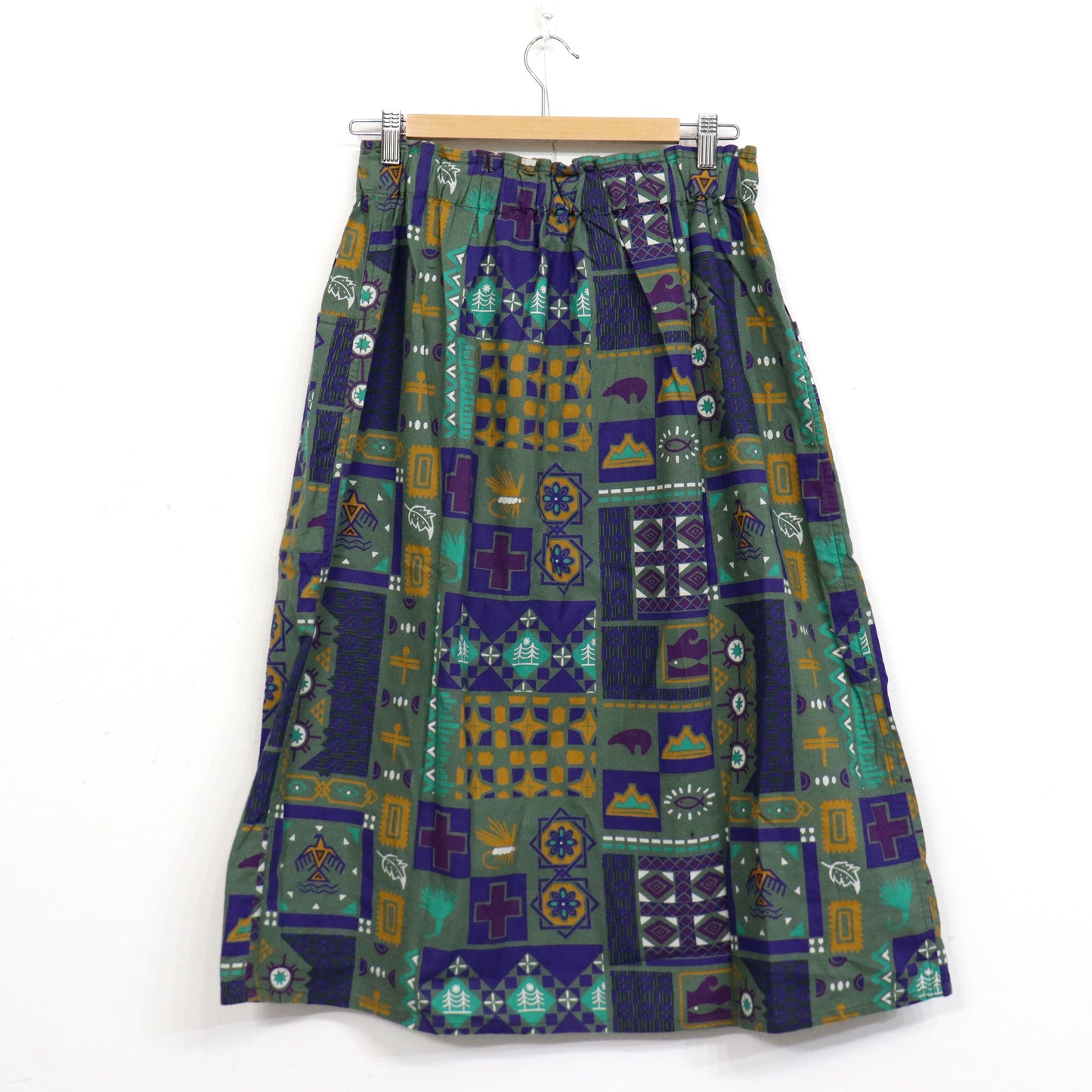 South2 West8 : Army String Skirt - Flannel / Print