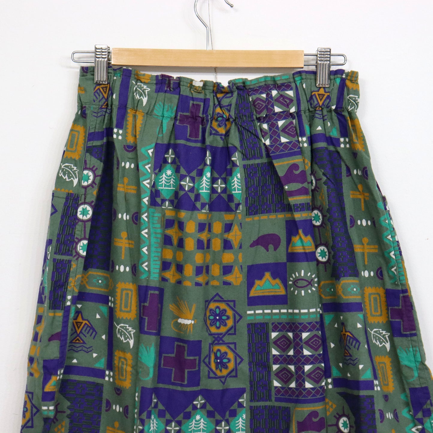 South2 West8 : Army String Skirt - Flannel / Print