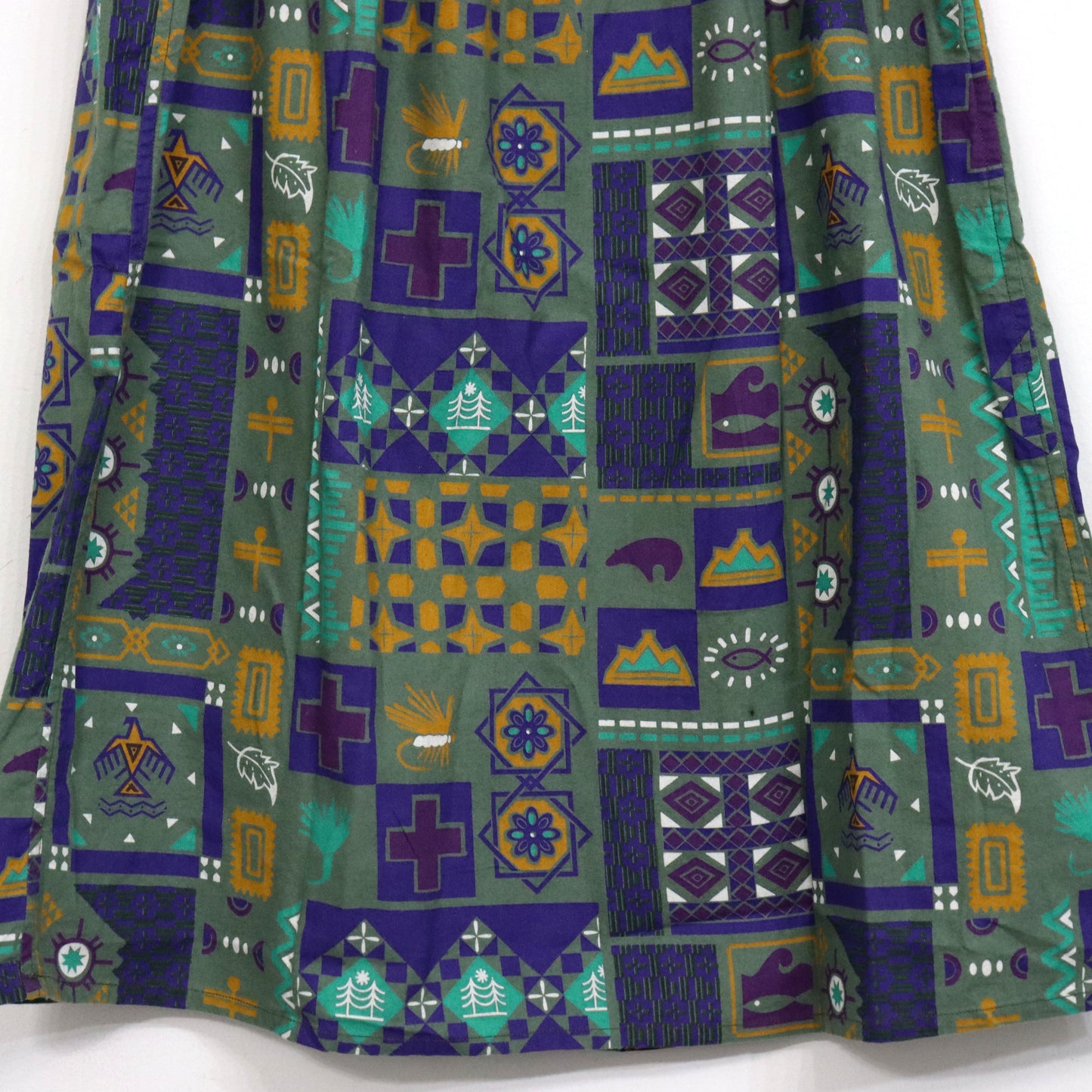 South2 West8 : Army String Skirt - Flannel / Print