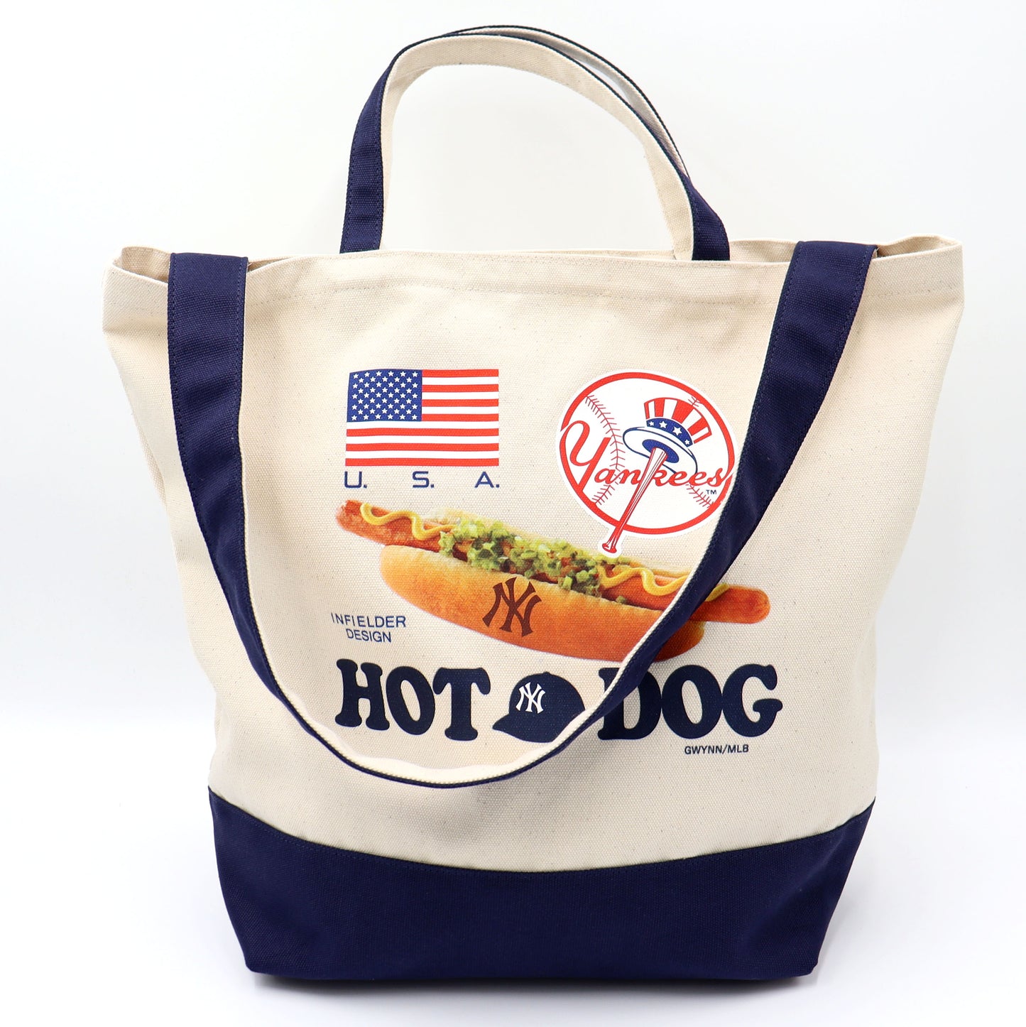 INF×MLB:MLB-258 MLB HOTDOG 2WAY TOTE