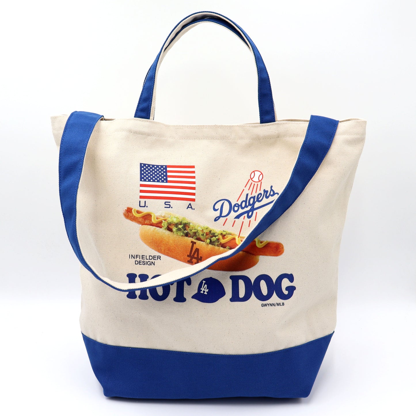 INF×MLB:MLB-258 MLB HOTDOG 2WAY TOTE