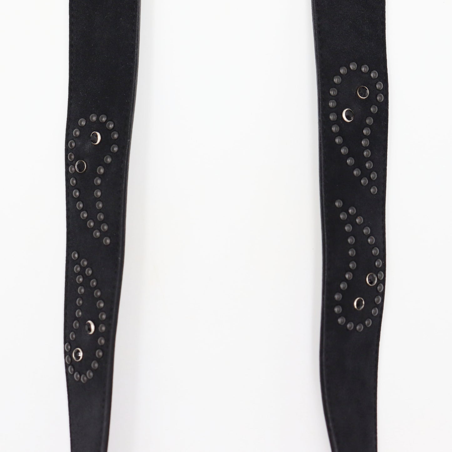 Needles : Paisley Studs Belt - Suede Leather.