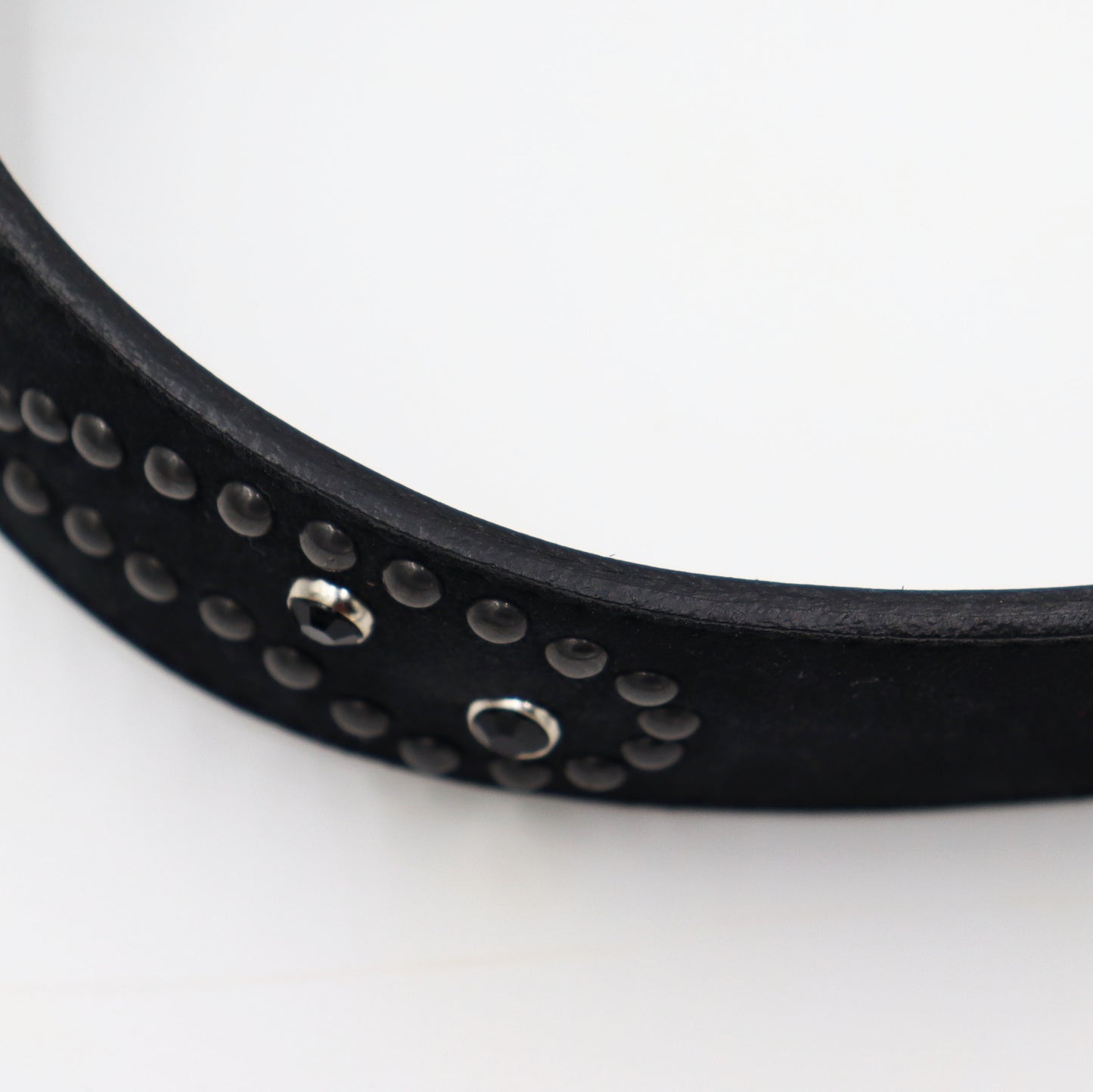 Needles : Paisley Studs Belt - Suede Leather.