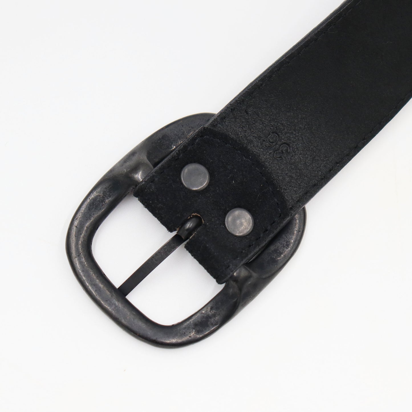 Needles : Paisley Studs Belt - Suede Leather.