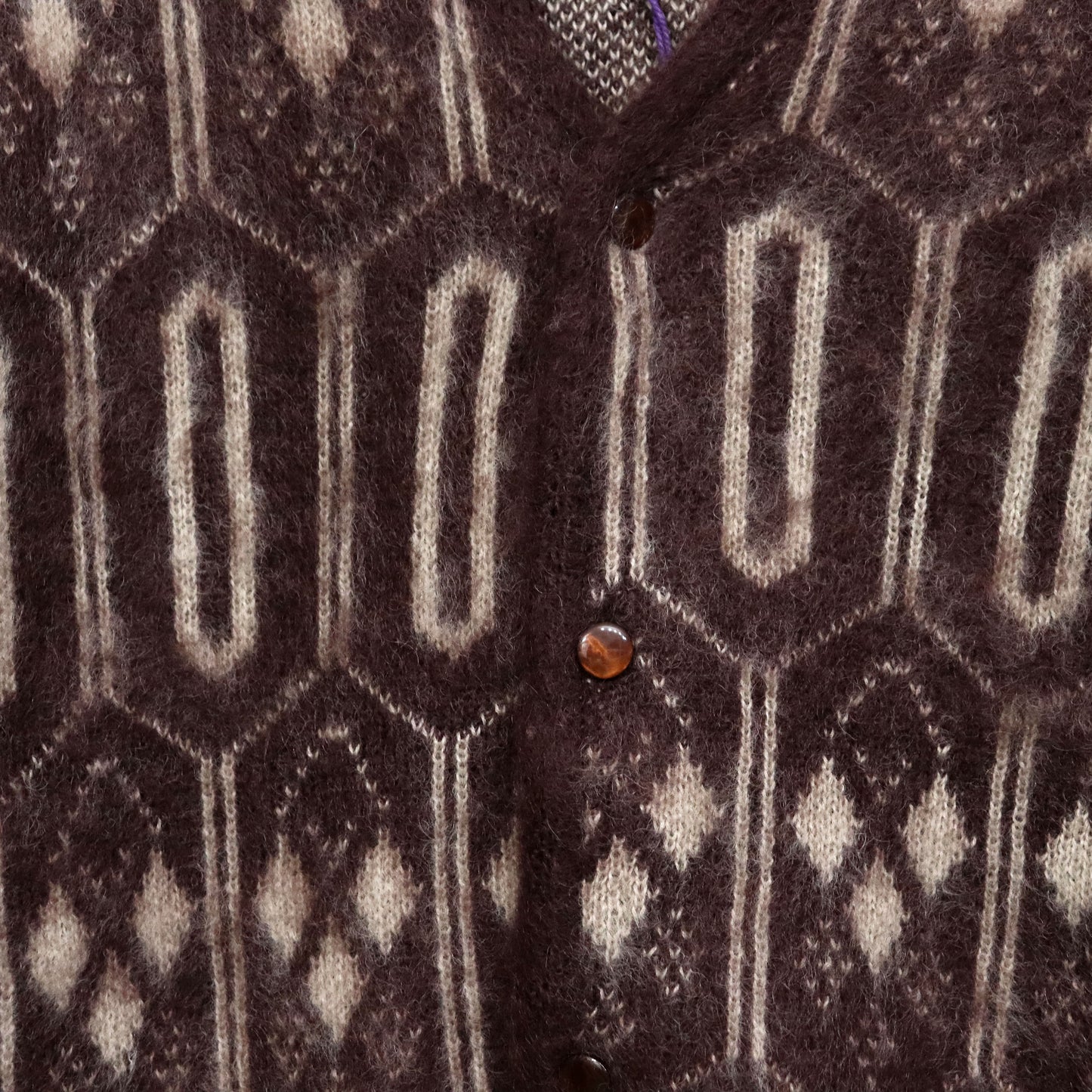 Needles:Mohair Cardigan - Geometric