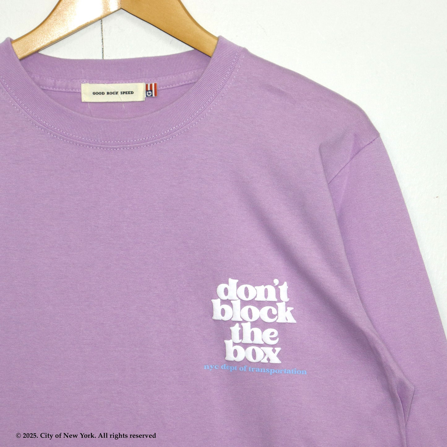 GOOD ROCK SPEED: NYC | don't block the box LS T-SHIRT