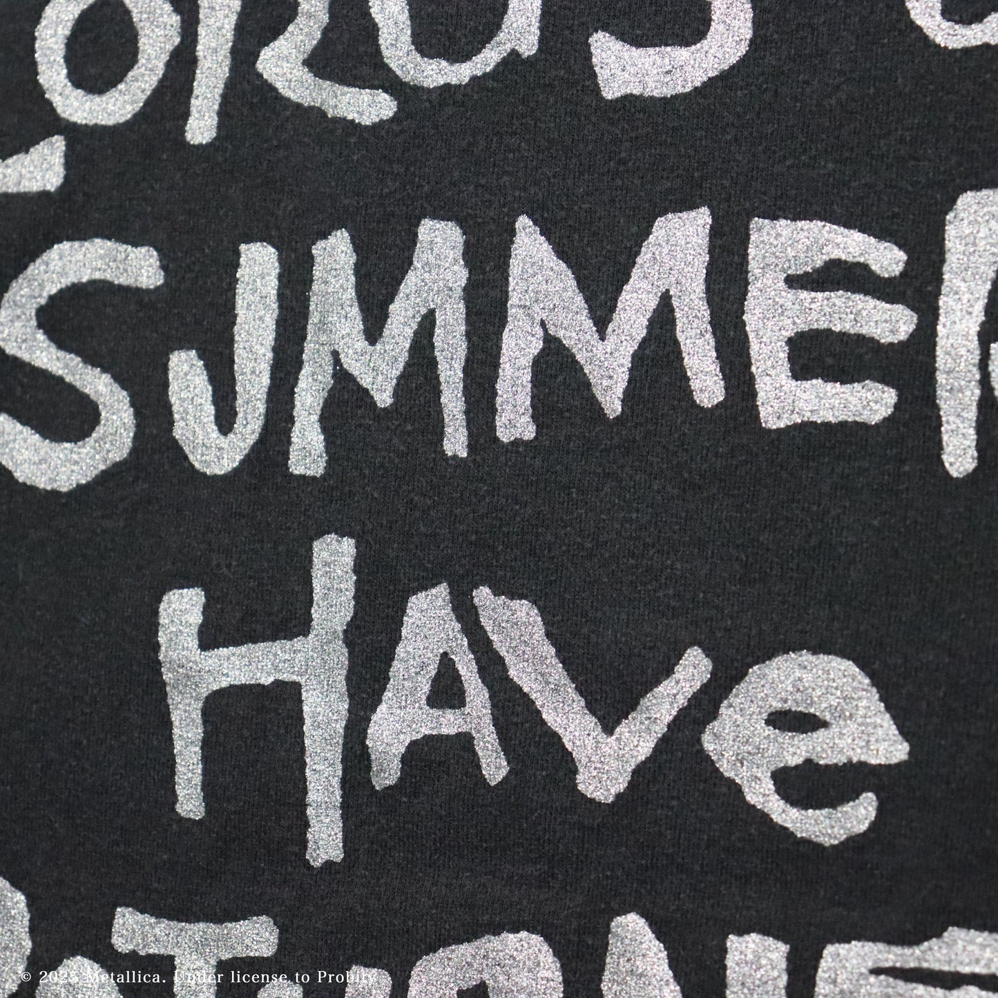 GOOD ROCK SPEED: METALLICA | GLITTER PRINT T-SHIRT