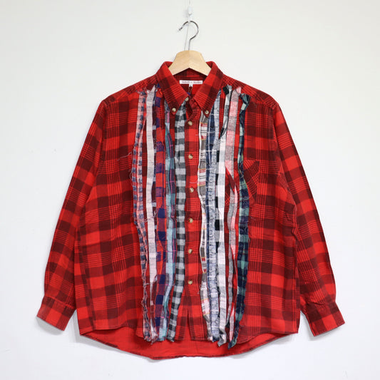 rb NDLS : Flannel Shiirt - Ribbon Shirt Uneven Die  #61