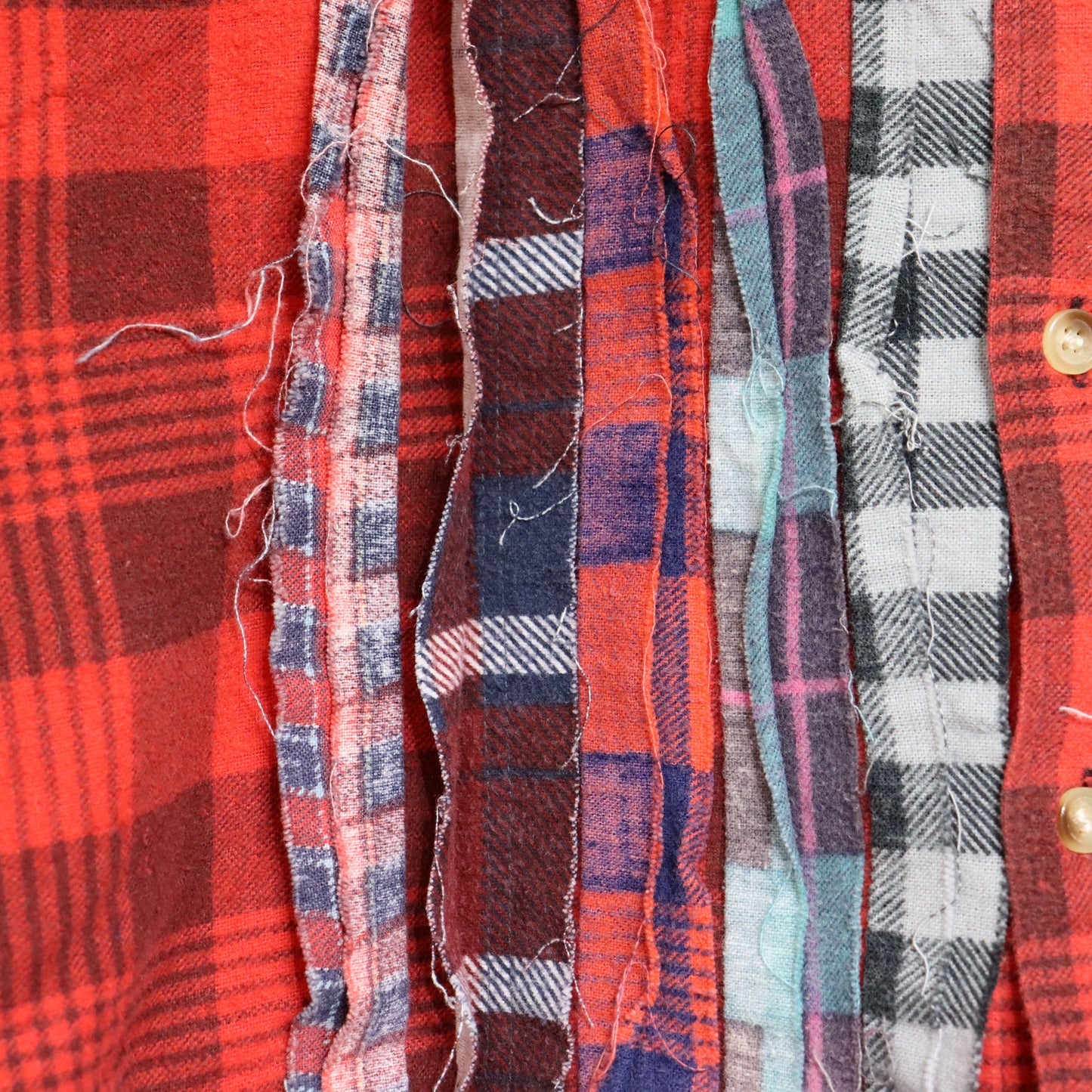 rb NDLS : Flannel Shiirt - Ribbon Shirt Uneven Die #61