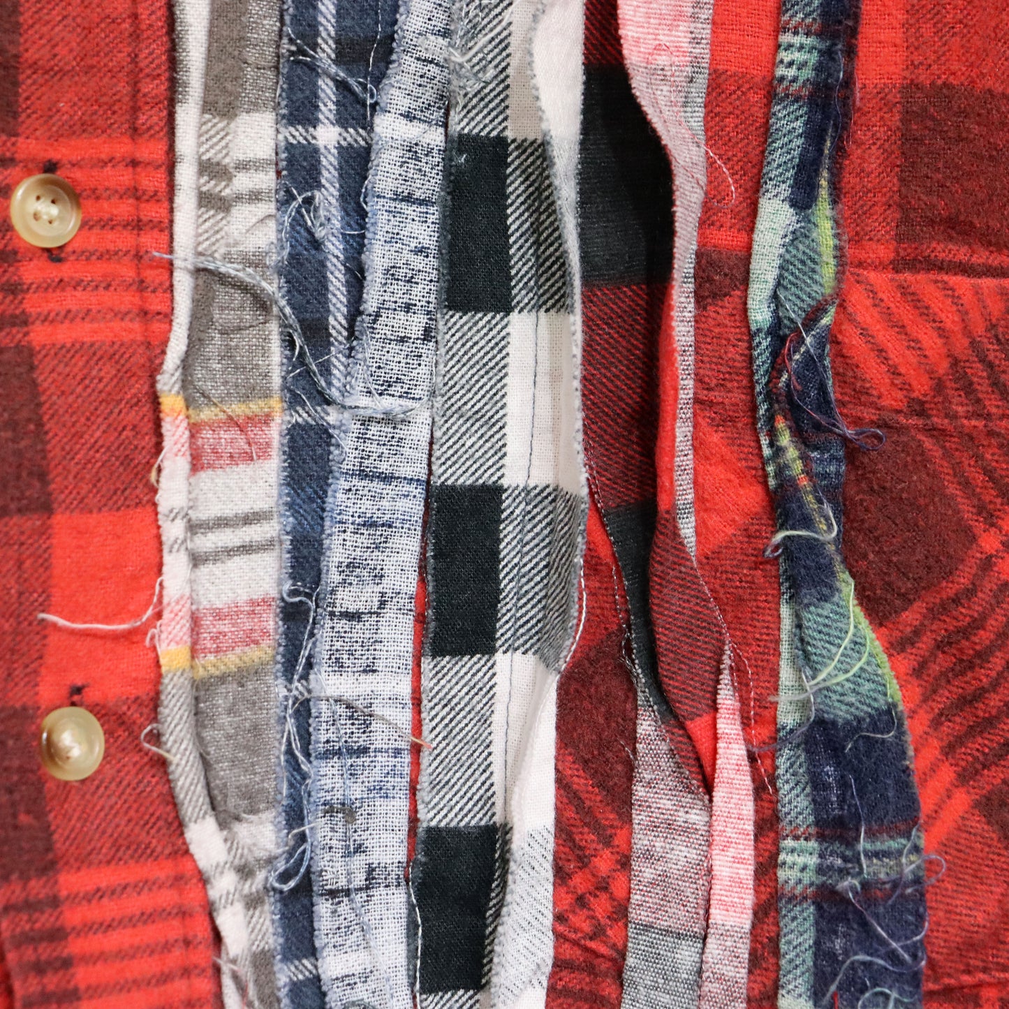 rb NDLS : Flannel Shiirt - Ribbon Shirt Uneven Die #61