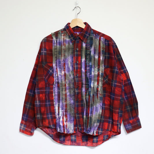 rb NDLS : Flannel Shiirt - Ribbon Shirt Tie Die  #2