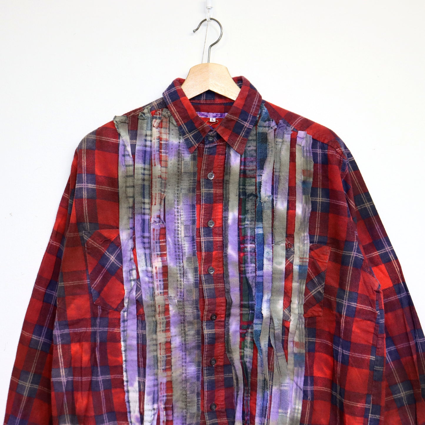 rb NDLS : Flannel Shiirt - Ribbon Shirt Tie Die #2