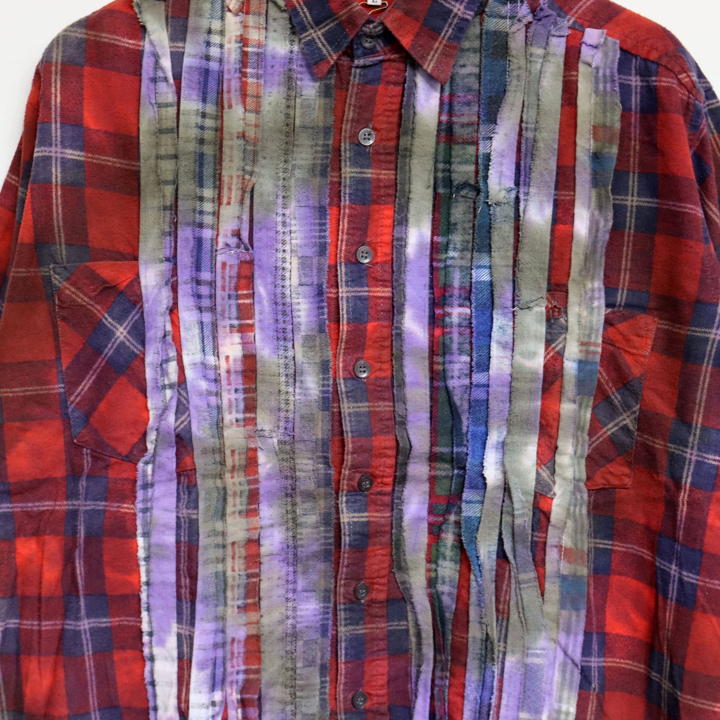 rb NDLS : Flannel Shiirt - Ribbon Shirt Tie Die #2