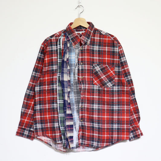 rb NDLS : Flannel Shiirt - Ribbon Shirt Uneven Die  #42
