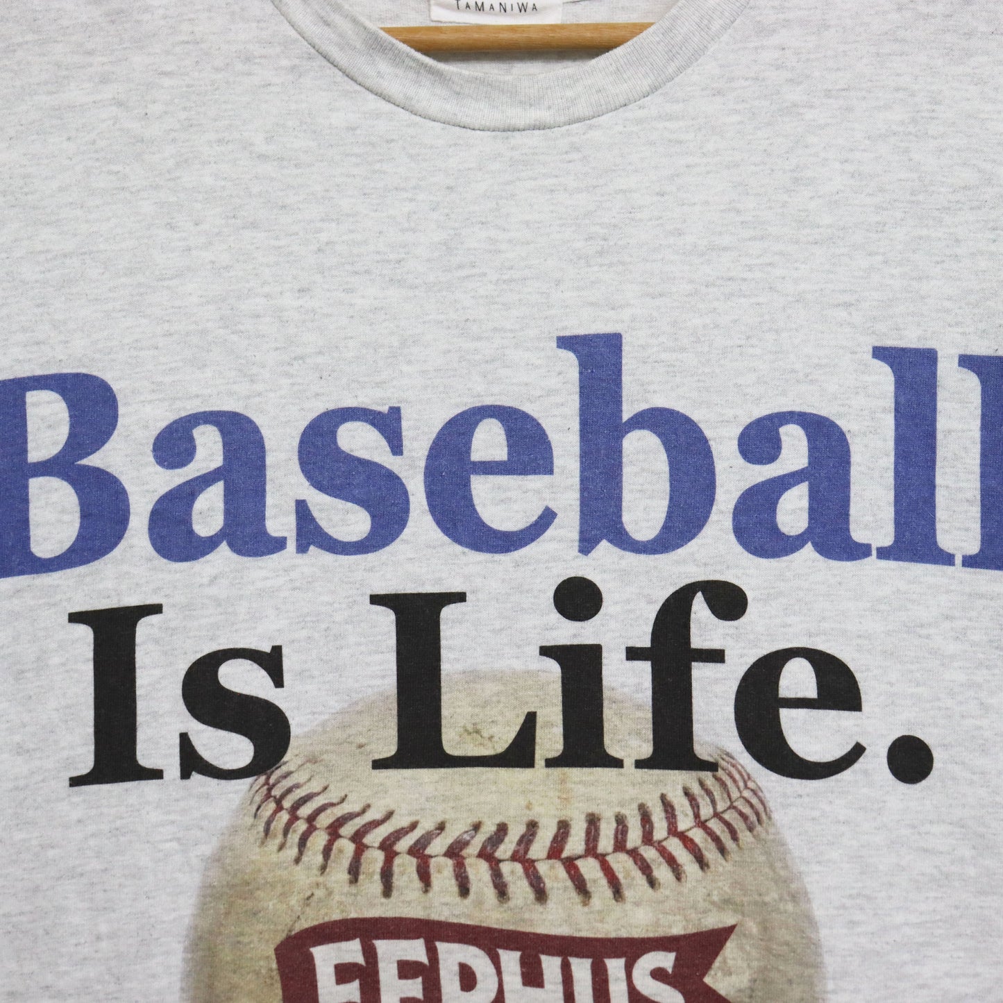 TAMANIWA:「さよならはスローボールで」Baseball is Life S/S Tee