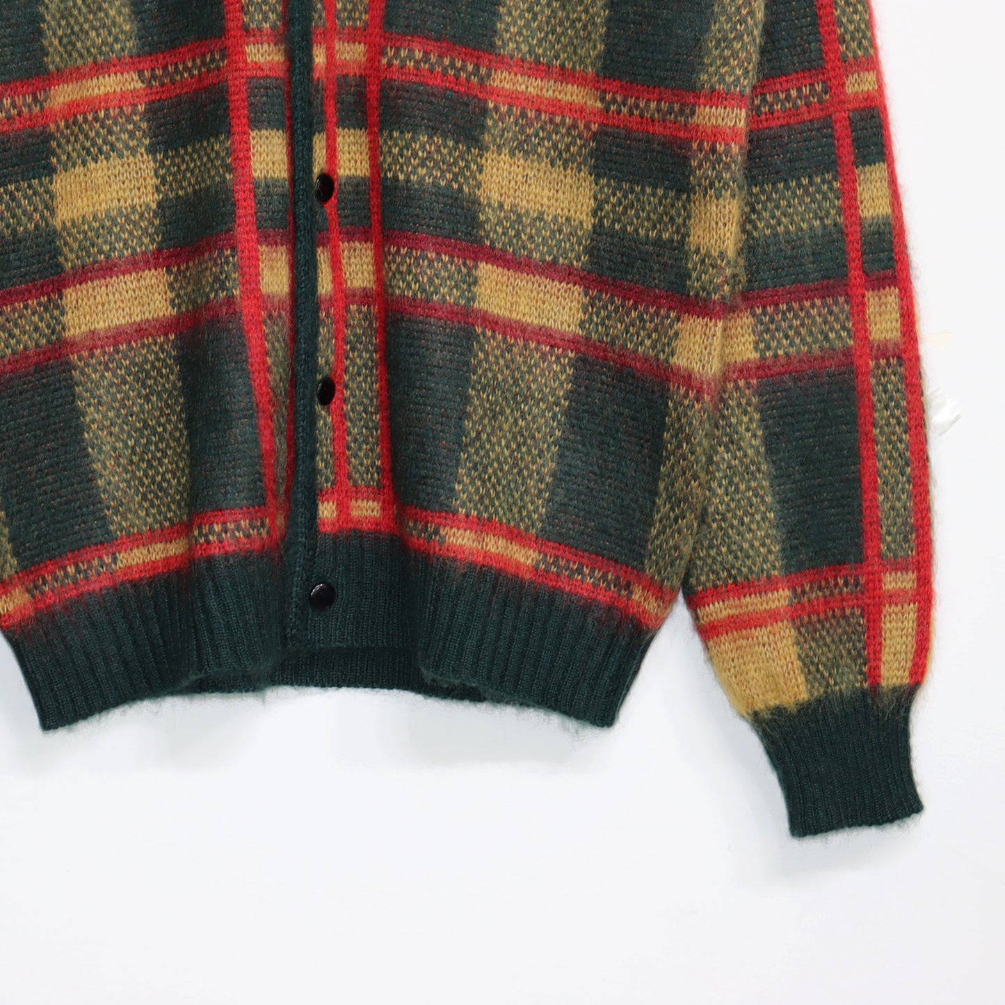 Needles:MOHAIR CARDIGAN - TARTAN