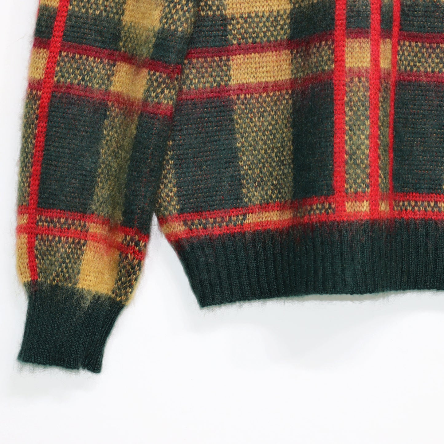 Needles:MOHAIR CARDIGAN - TARTAN